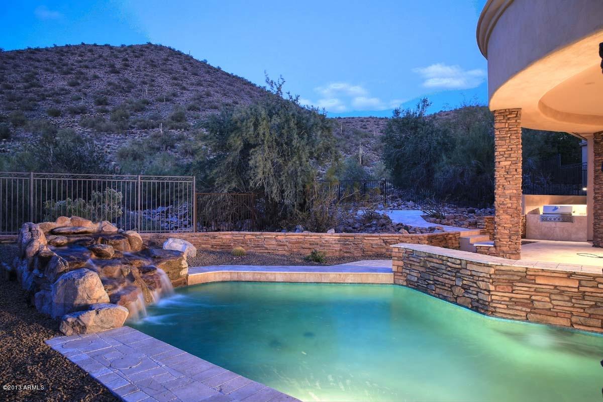 11926 East Desert Trail Road Scottsdale, AZ 85259 - Photo 19 of 35 11926 Night-Pool- Mountain View