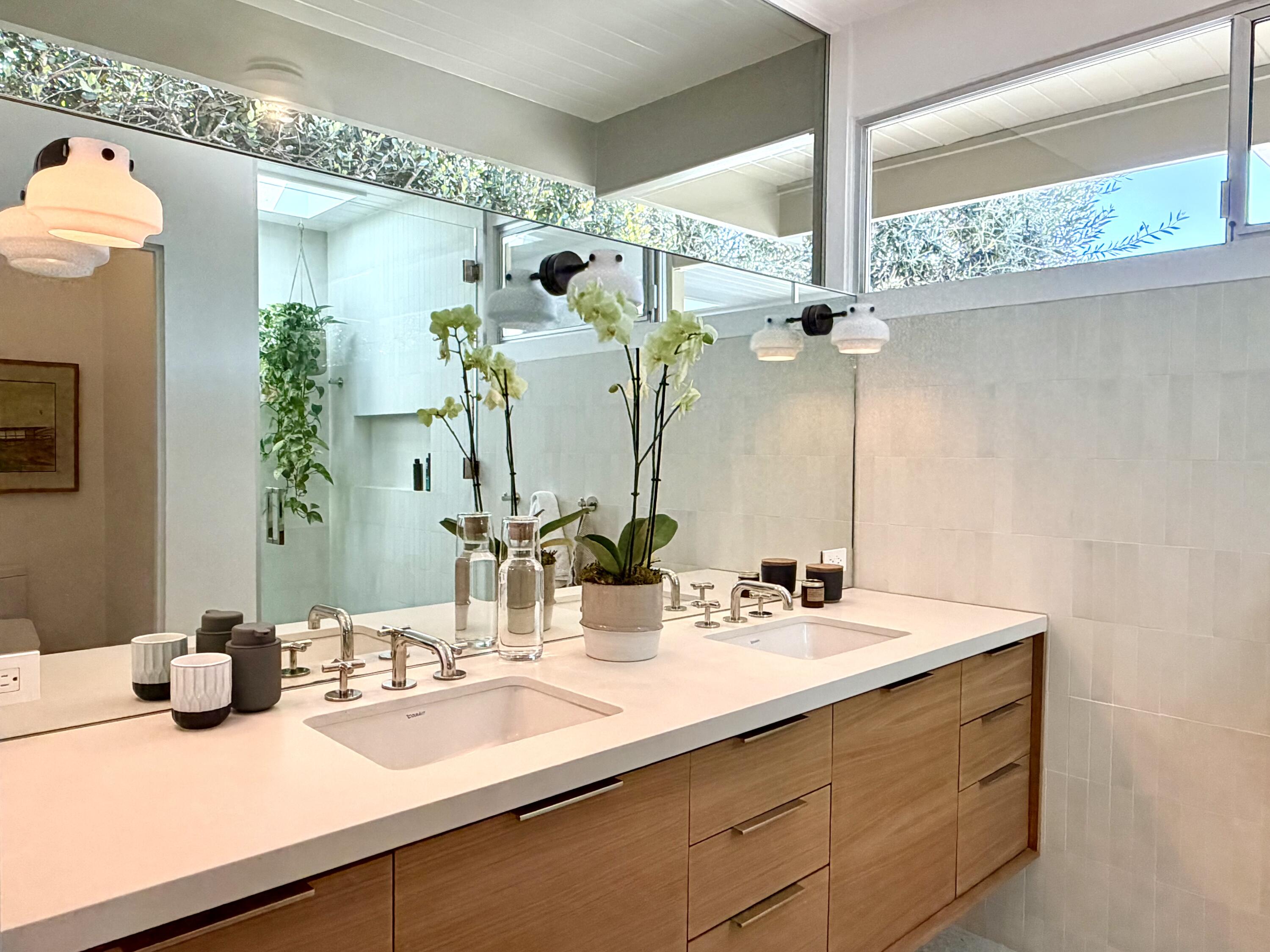 820 Summit Road Montecito, CA 93108 - Photo 20 of 29 a bathroom with a sink and a mirror