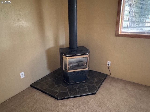 1645 4th Street Haines, OR 97833 - Photo 12 of 26 a view of an empty room with a fireplace