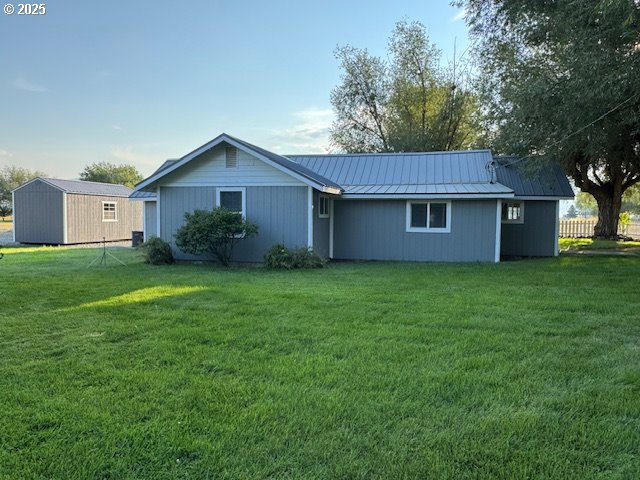 1645 4th Street Haines, OR 97833 - Photo 8 of 26 a front view of house with yard and green space