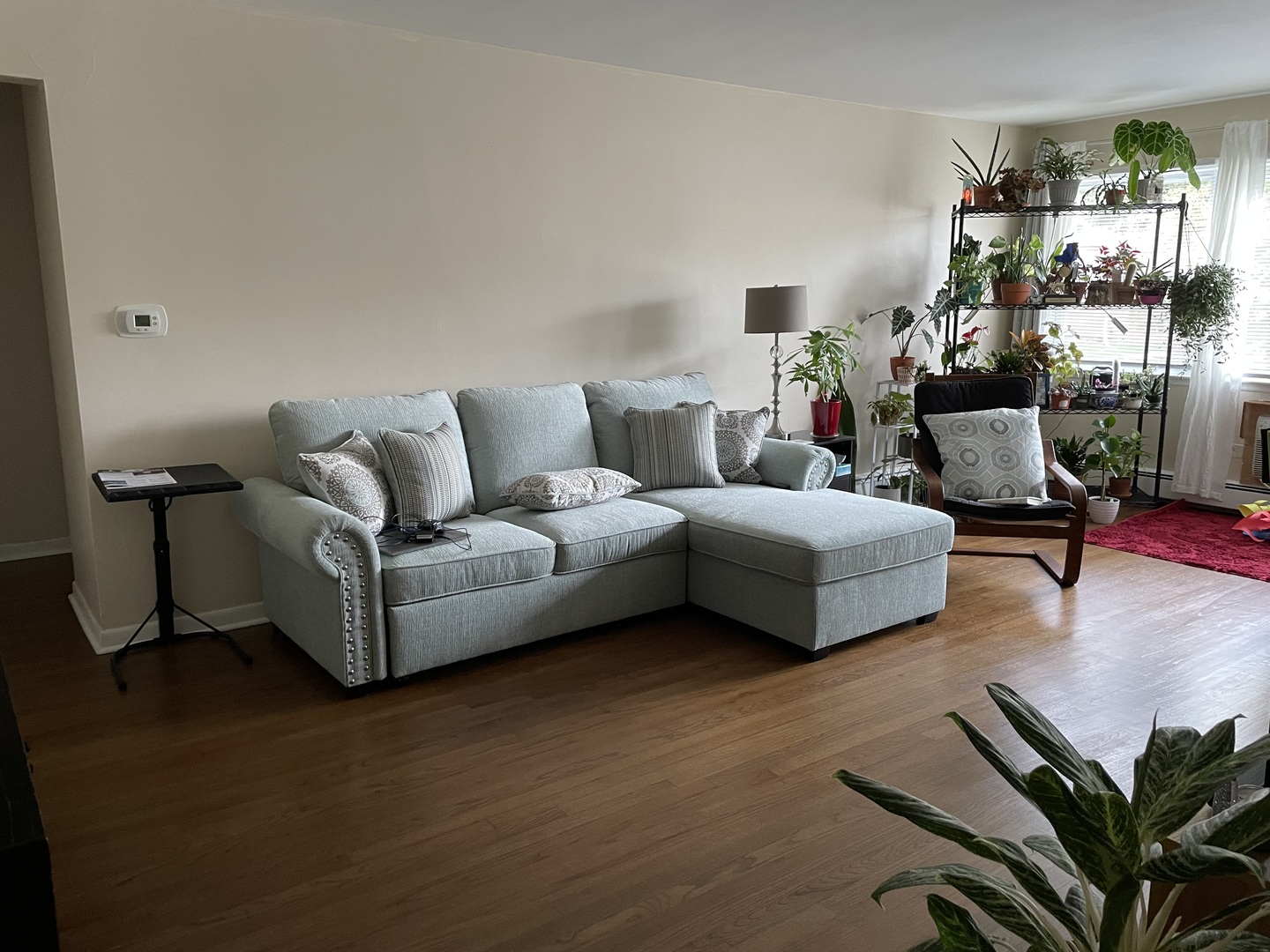 8743-45 East Prairie Road Skokie, IL 60076 - Photo 7 of 21 a living room with furniture and wooden floor