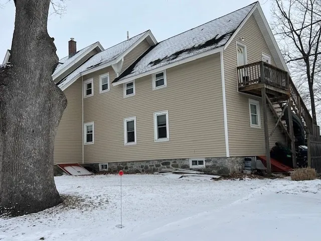 a front view of a house