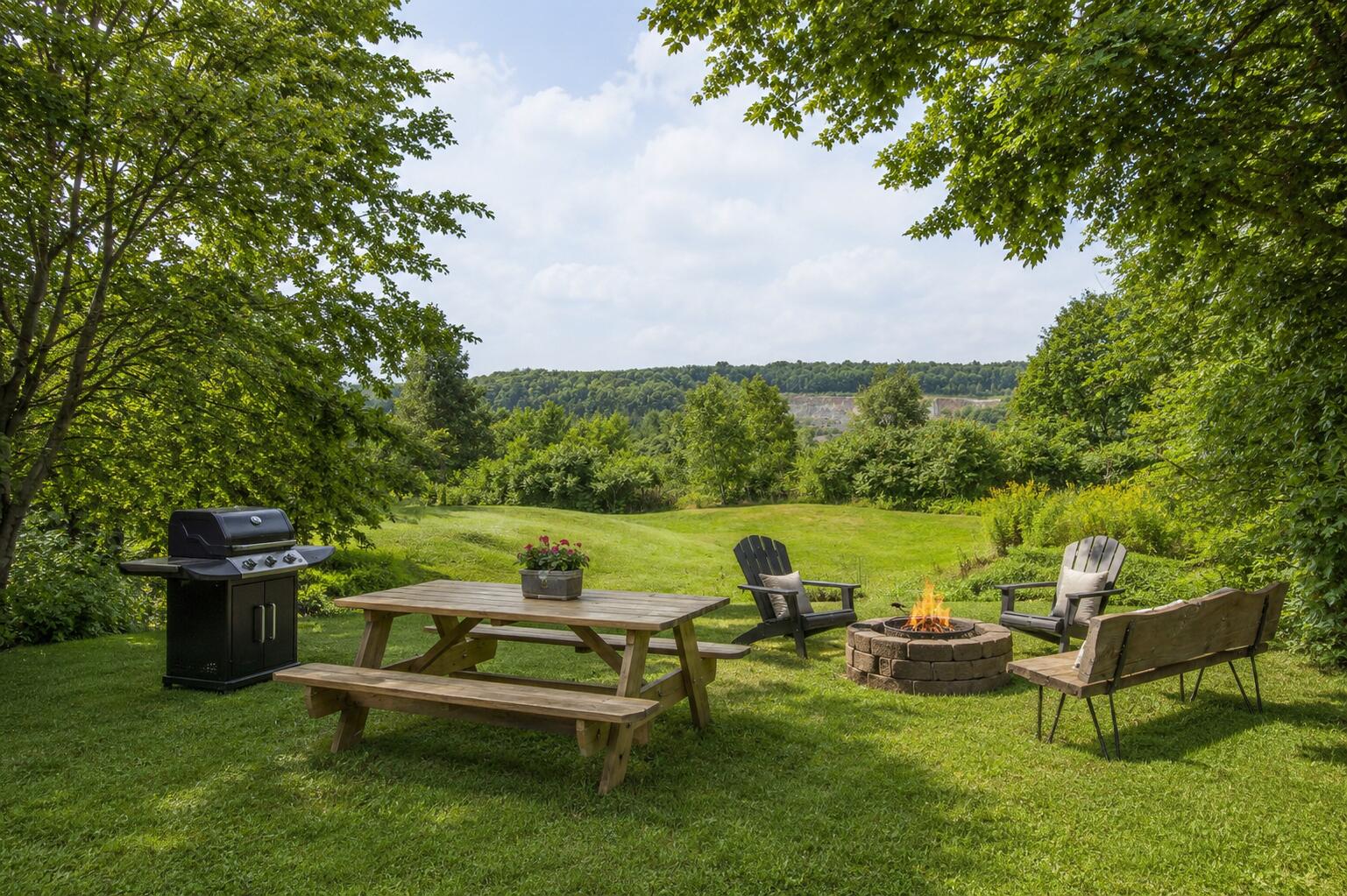 646 Riverside Drive Augusta, ME 04330 - Photo 41 of 52 AI Staged Back Yard