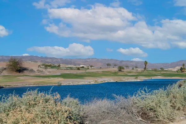 a view of an outdoor space with mountain view