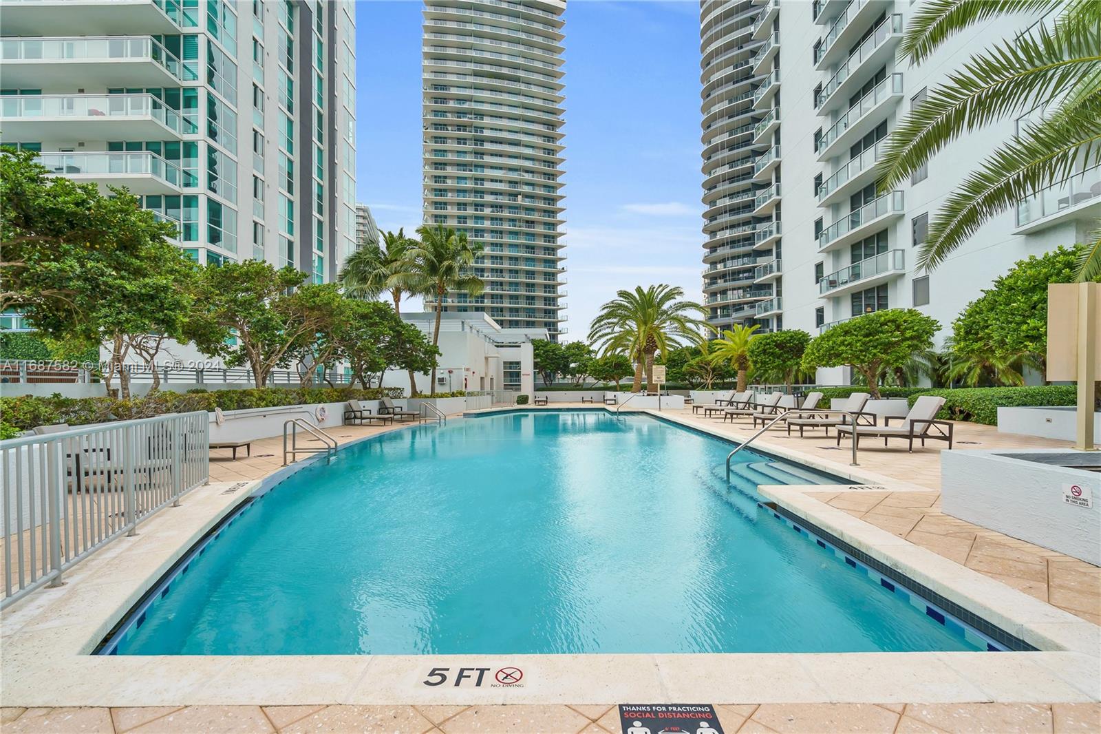 1060 Brickell Avenue, Unit 409 Miami, FL 33131 - Photo 19 of 25 a view of swimming pool from a balcony