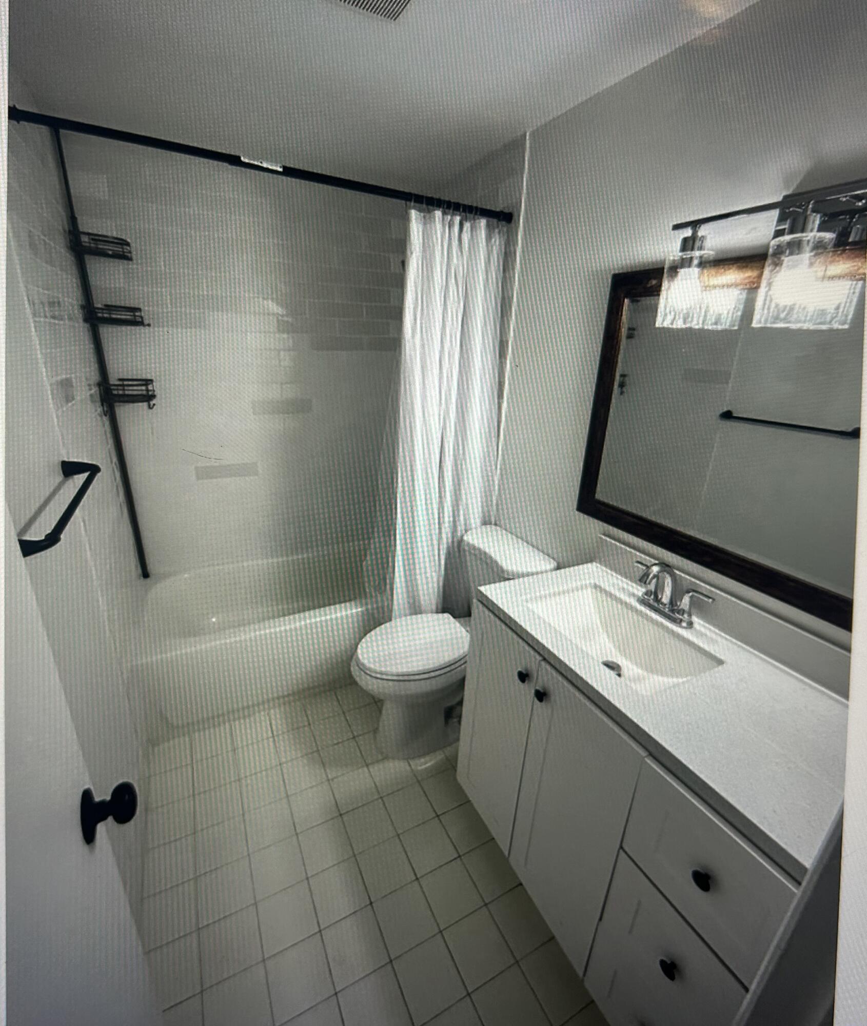650 Southwest 2nd Avenue, Unit 2490 Boca Raton, FL 33432 - Photo 14 of 18 a bathroom with a sink a toilet and shower