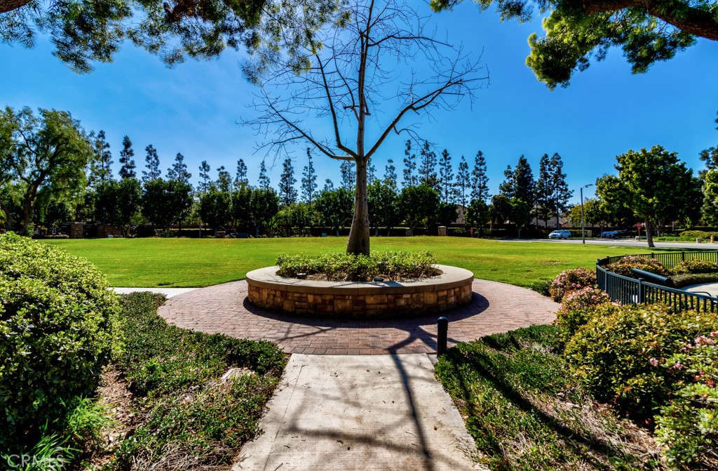 8 Zinnia Irvine, CA 92618 - Photo 9 of 39 a view of a garden with an outdoor seating