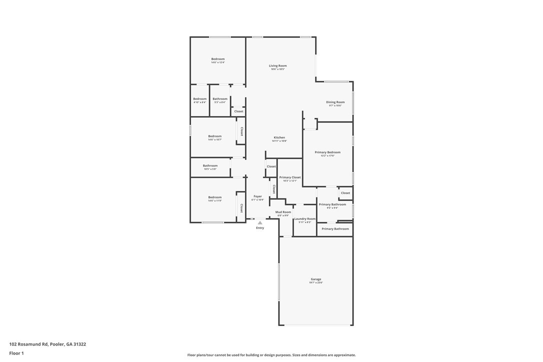 102 Rosamund Road Pooler, GA 31322 - Photo 45 of 45 Floor Plan