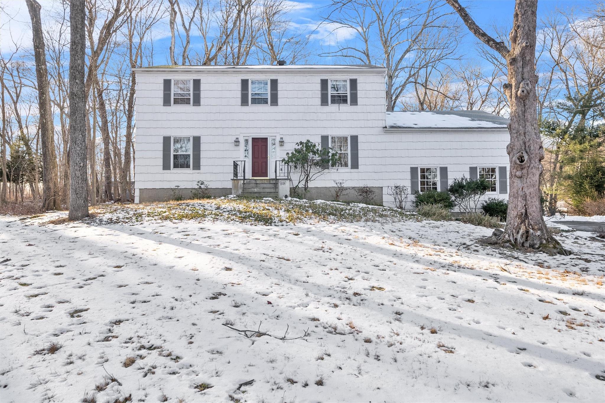 Front view of the house