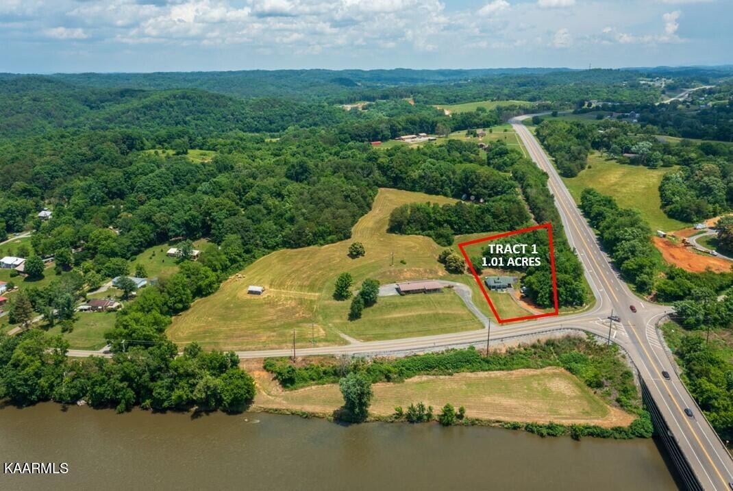 104 Highway 160 Newport, TN 37821 - Photo 13 of 24 an aerial view of a house with a yard lake lake view and mountain view