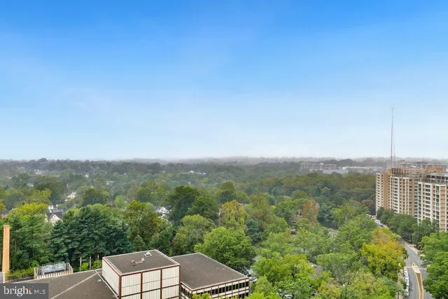 a view of a city from a balcony