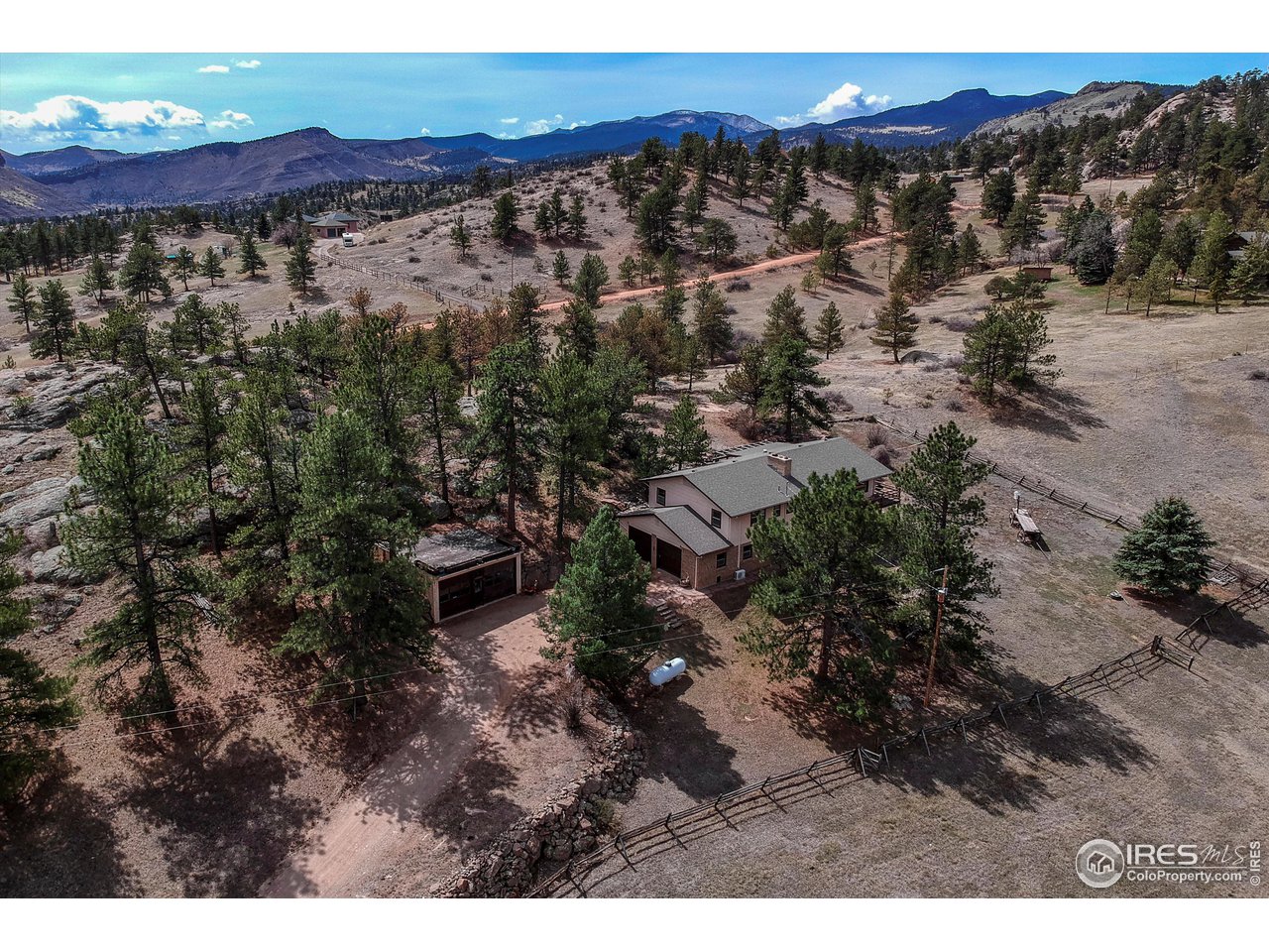 135 Lake Drive Lyons, CO 80540 - Photo 33 of 39 a view of a city with mountain