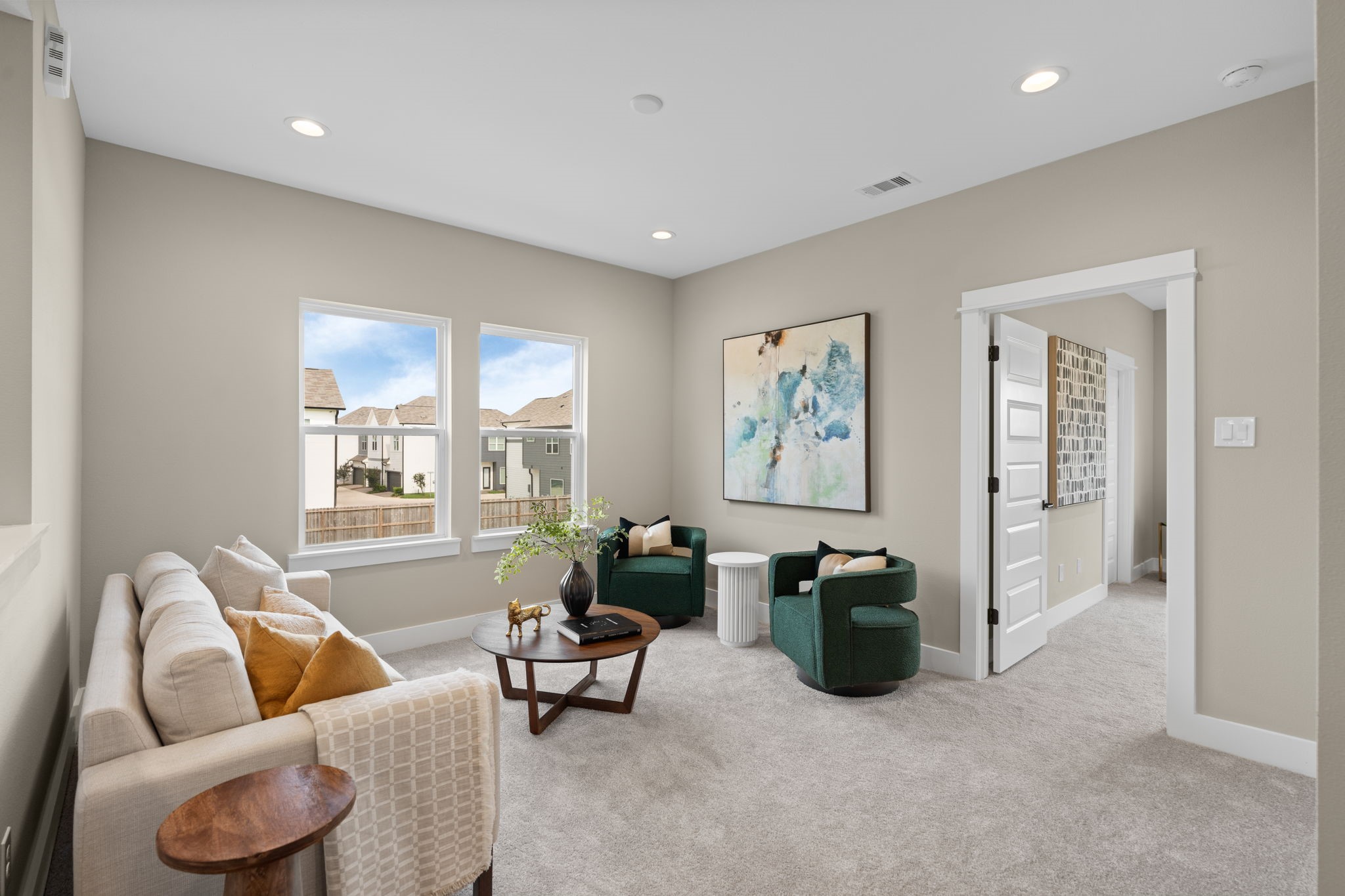 5939 Cebra Houston, TX 77091 - Photo 10 of 16 a living room with furniture and a large window