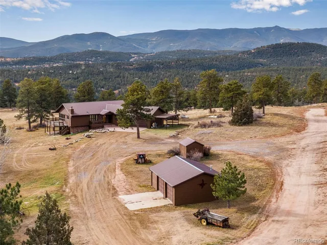 a view of a lake with a mountain