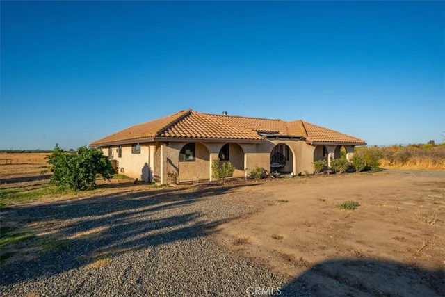 a backyard of a house
