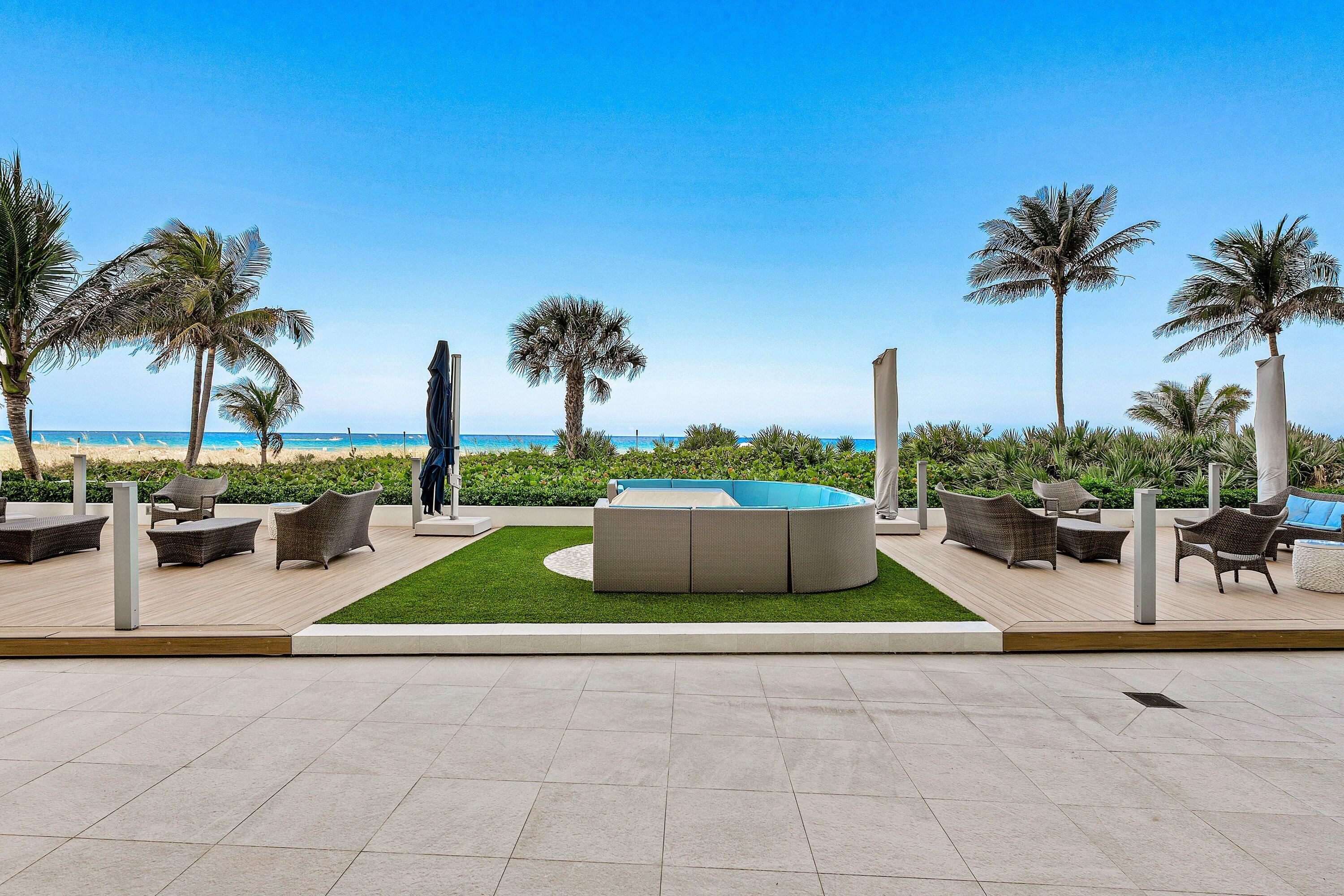 1500 South Ocean Boulevard, Unit 604 Boca Raton, FL 33432 - Photo 45 of 61 a view of outdoor space with seating area and entertaining space