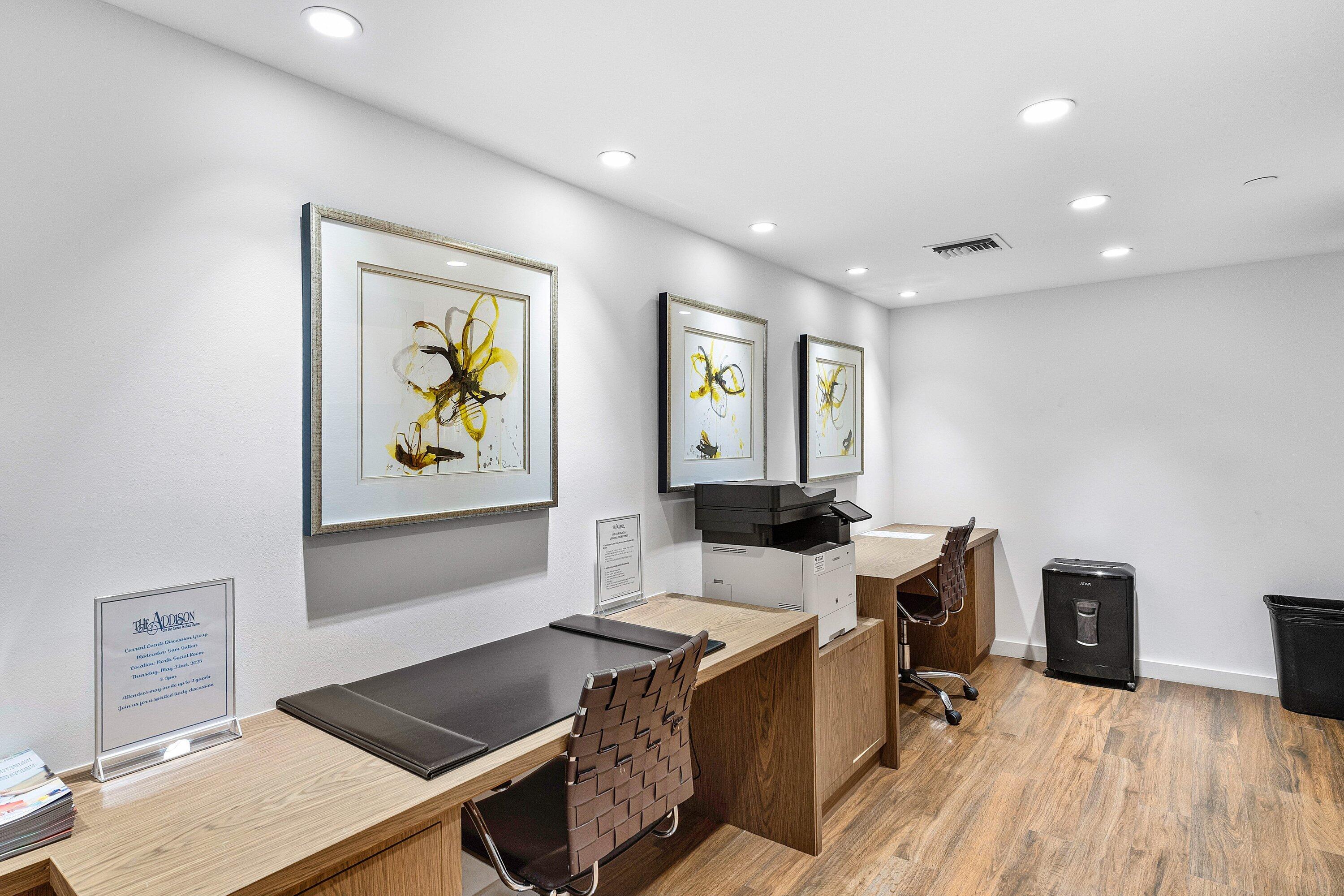 1500 South Ocean Boulevard, Unit 604 Boca Raton, FL 33432 - Photo 46 of 61 a workspace with furniture and screen