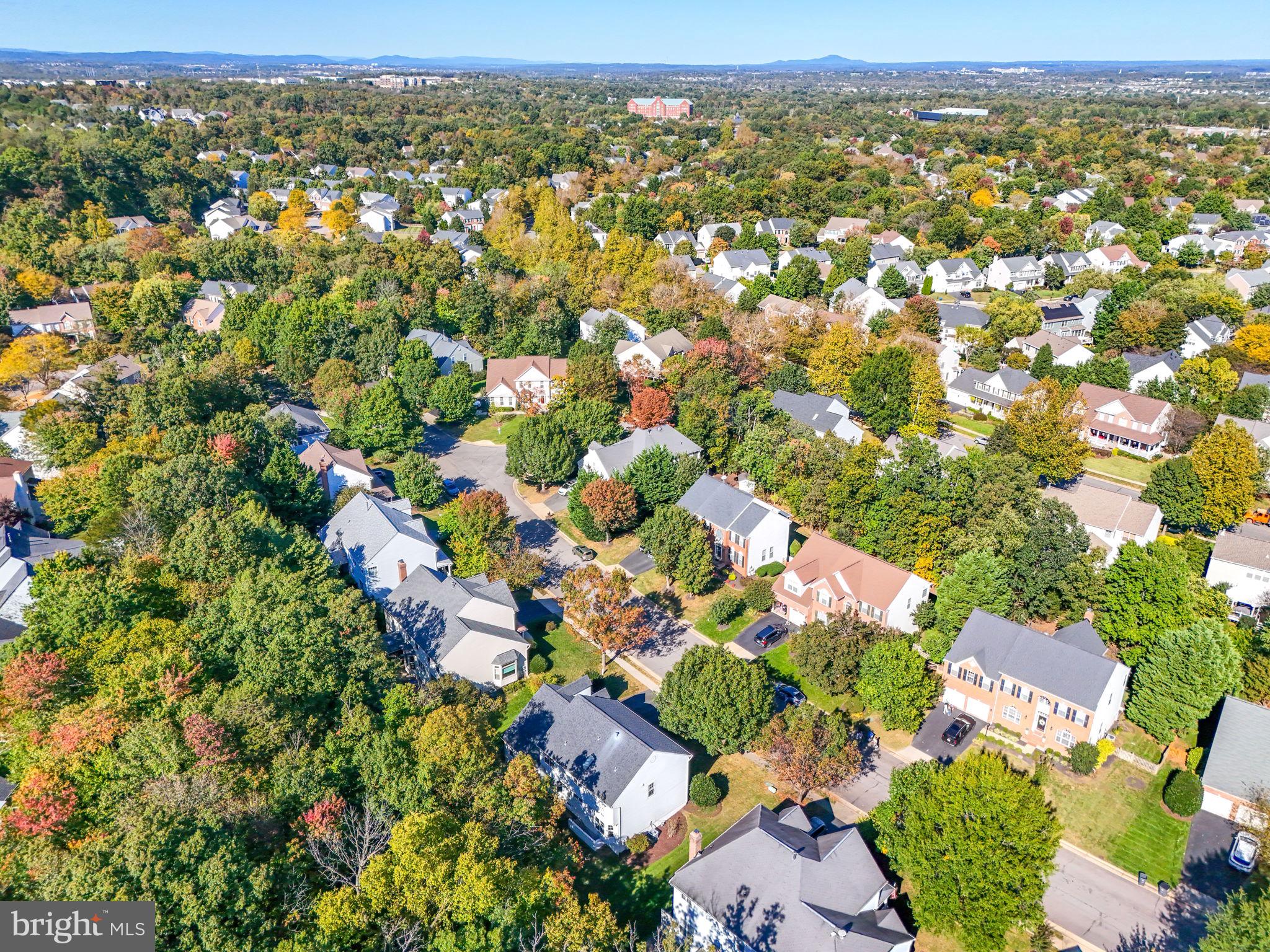 21507 Tithables Circle Broadlands, VA 20148 - Photo 61 of 64 an aerial view of residential houses with outdoor space and trees