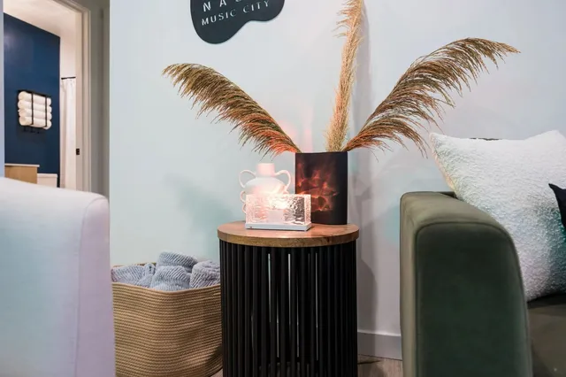 a living room with a couch