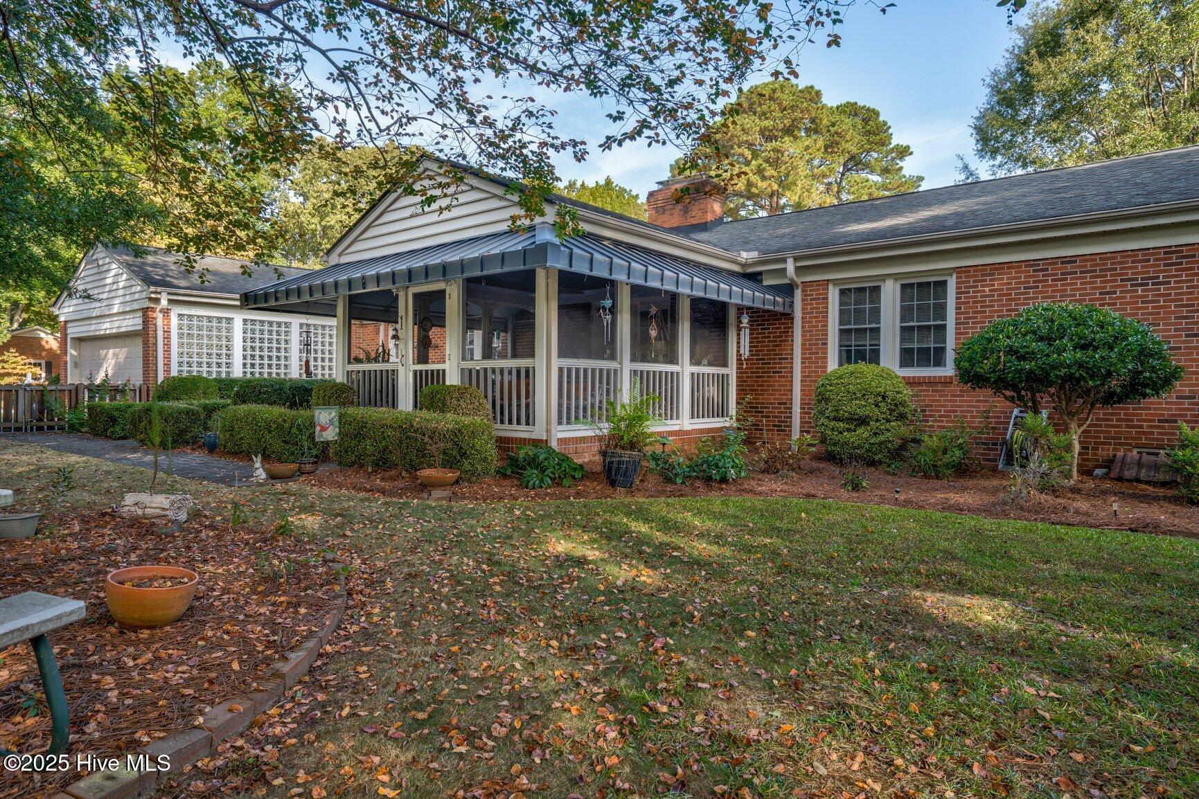 3617 Woodlawn Road Rocky Mount, NC 27804 - Photo 9 of 41 Screened Porch View Exterior
