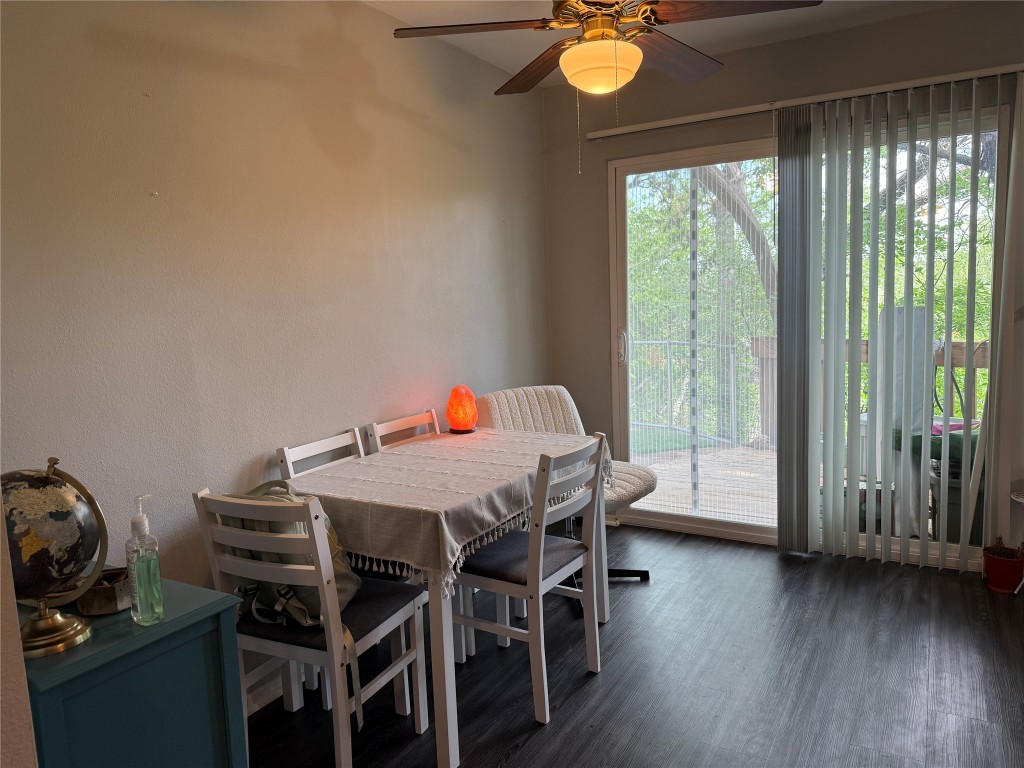 816 Ramble Lane, Unit B Austin, TX 78745 - Photo 12 of 27 a dining room with furniture and wooden floor