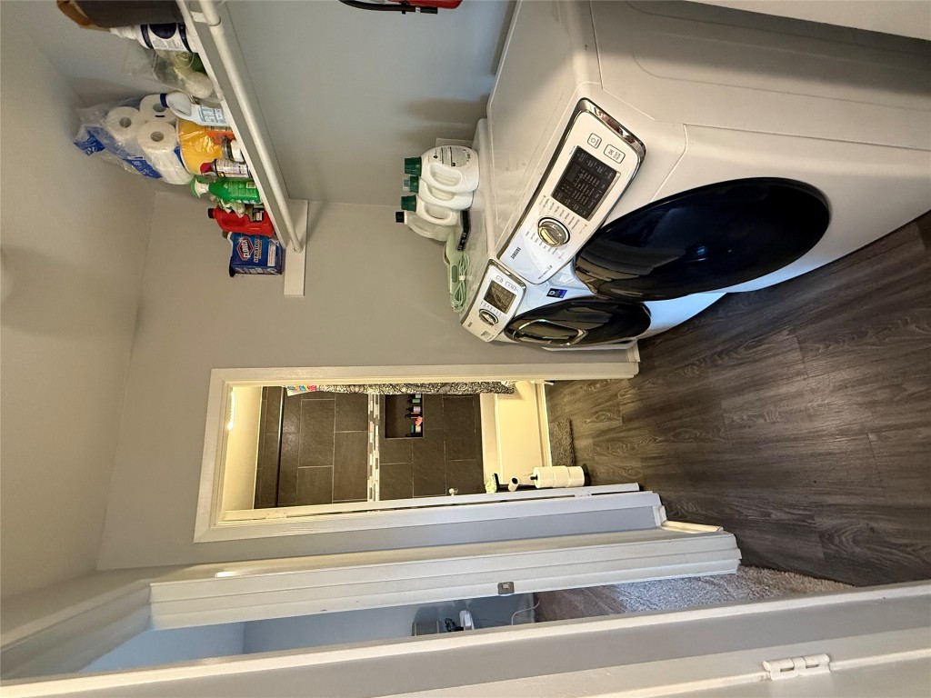 816 Ramble Lane, Unit B Austin, TX 78745 - Photo 24 of 27 a utility room with dryer and washer