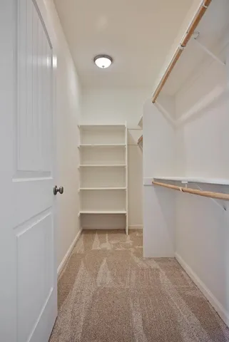 a view of a room with shelf on the wall