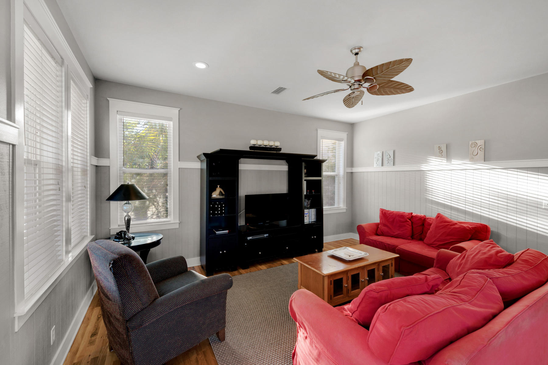 41 East Blue Crab Loop Inlet Beach, FL 32461 - Photo 13 of 63 a living room with furniture ceiling fan and a window
