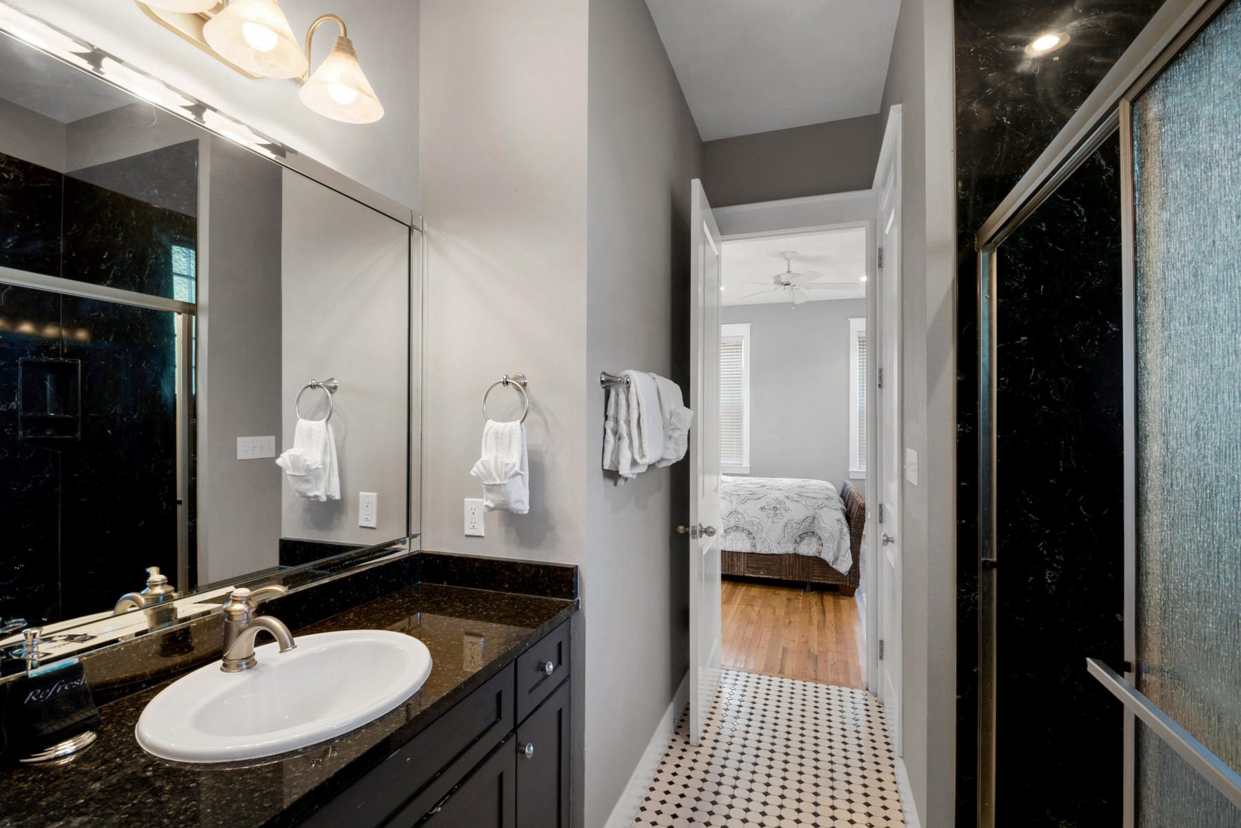 41 East Blue Crab Loop Inlet Beach, FL 32461 - Photo 48 of 63 a bathroom with a sink and a mirror