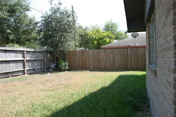 a backyard of a house