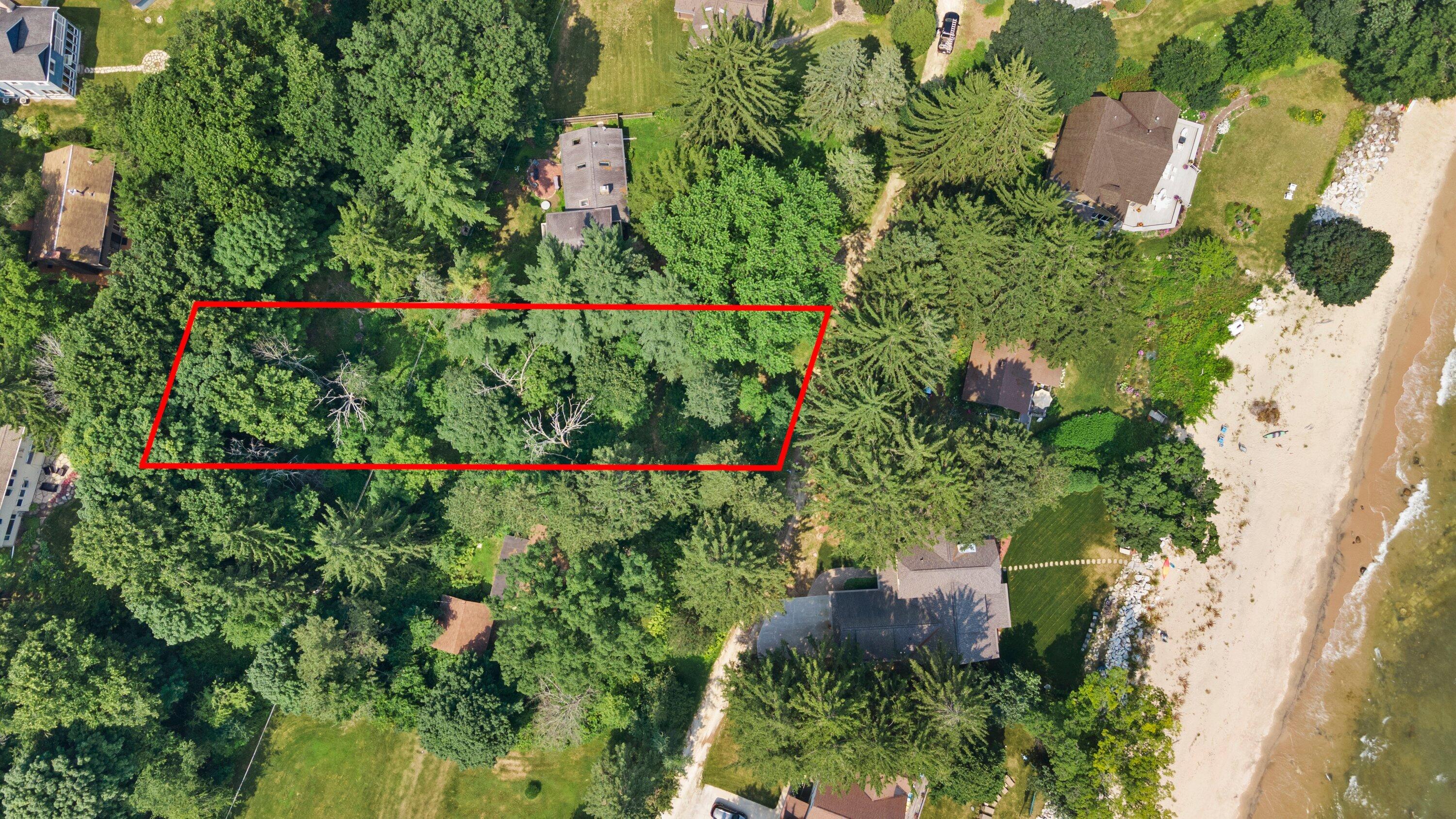 Lt9 Lower Forest Beach Road Port Washington, WI 53074 - Photo 4 of 15 lot line aerial