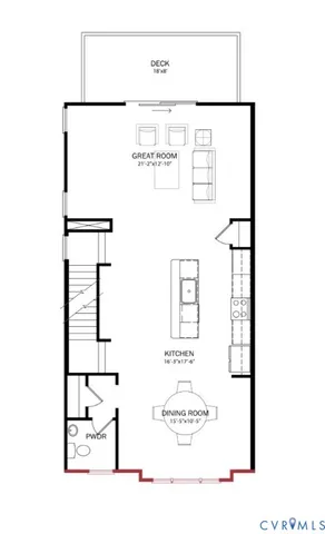 a picture of a room with a white wall and a refrigerator