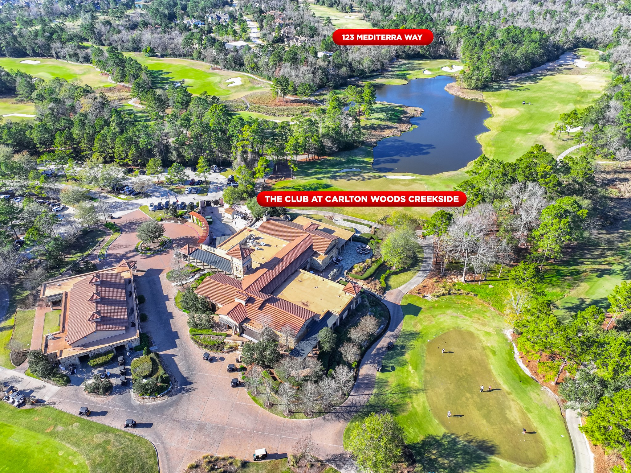 123 Mediterra Way Spring, TX 77389 - Photo 11 of 30 an aerial view of residential houses with outdoor space and street view