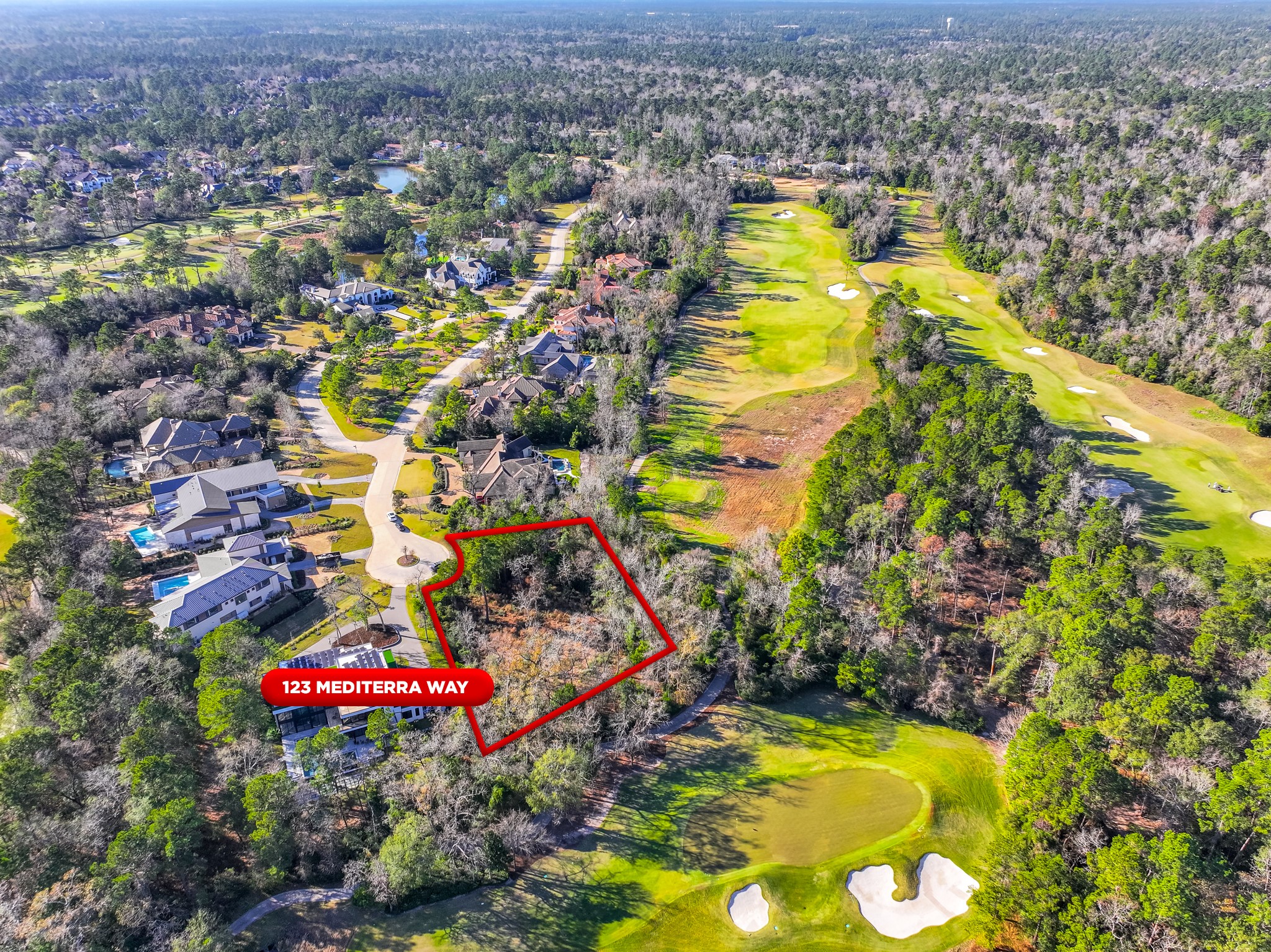 123 Mediterra Way Spring, TX 77389 - Photo 14 of 30 an aerial view of residential houses with swimming pool
