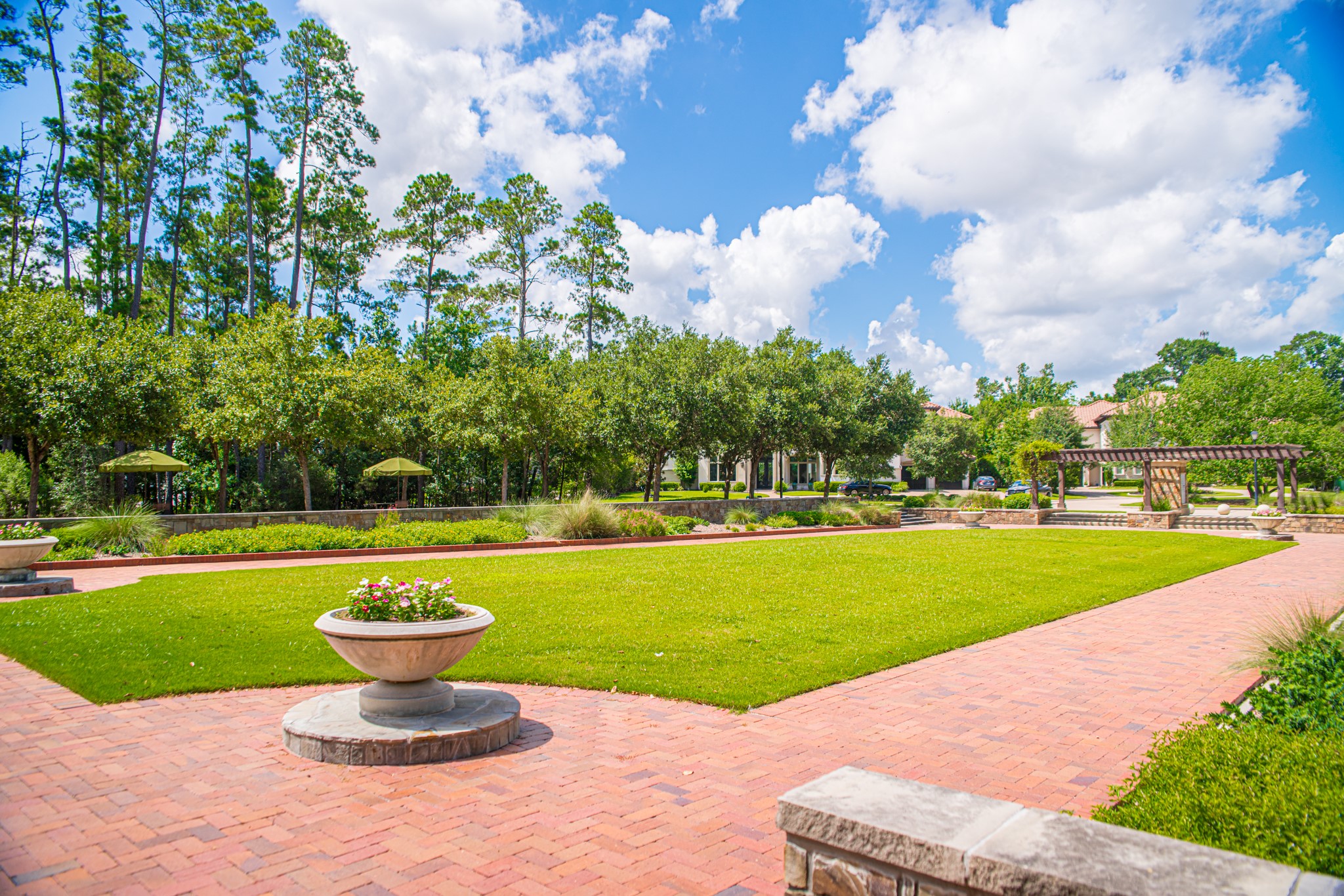 123 Mediterra Way Spring, TX 77389 - Photo 23 of 30 a view of a swimming pool and a yard
