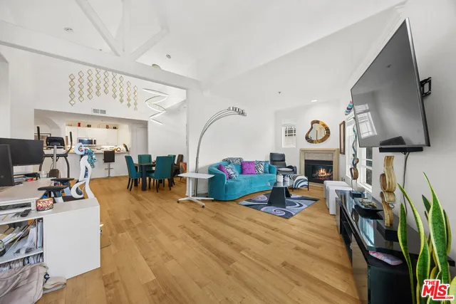 a living room filled with furniture