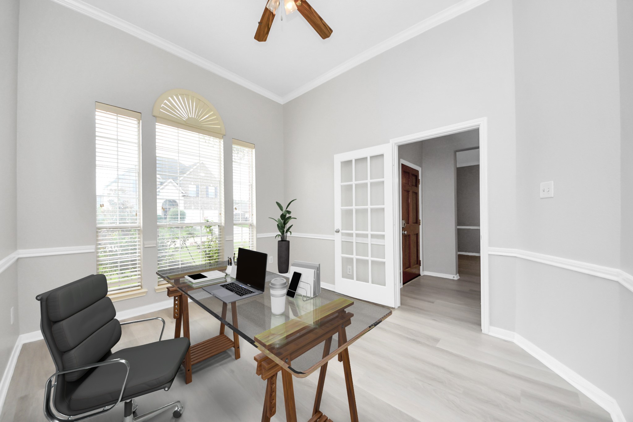 6803 Chapelfield Lane Houston, TX 77049 - Photo 7 of 50 a view of a livingroom with furniture and a window