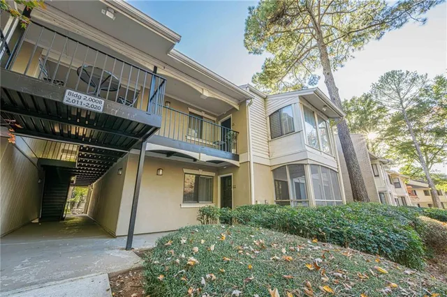 a view of a room that has a window