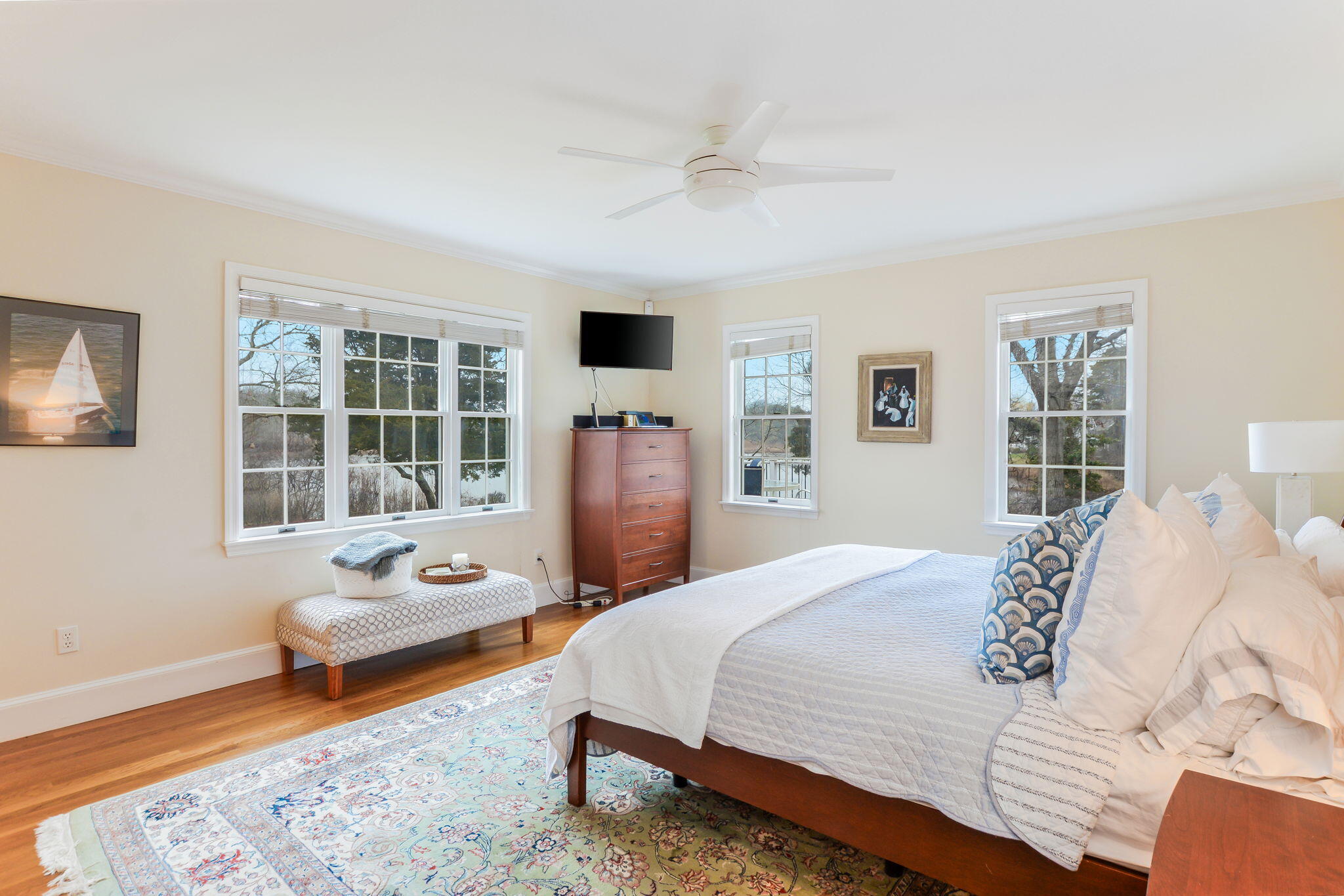 20 Stanley Place Hyannis, MA 02601 - Photo 21 of 37 a bedroom with a bed and glass window