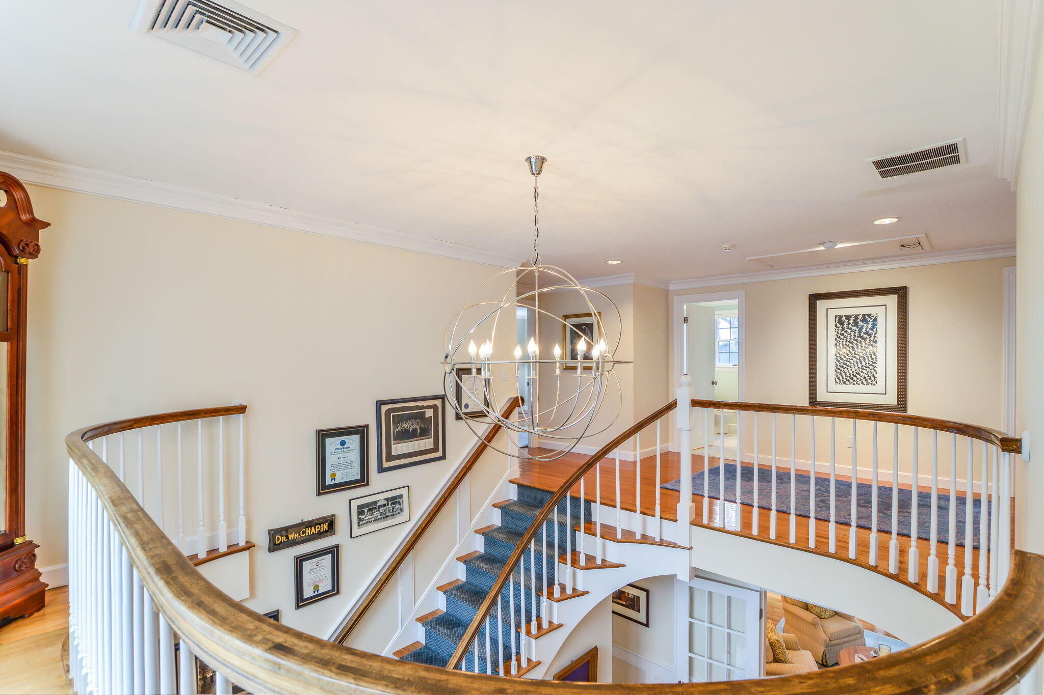 20 Stanley Place Hyannis, MA 02601 - Photo 25 of 37 a view of an entryway wooden floor and chandelier