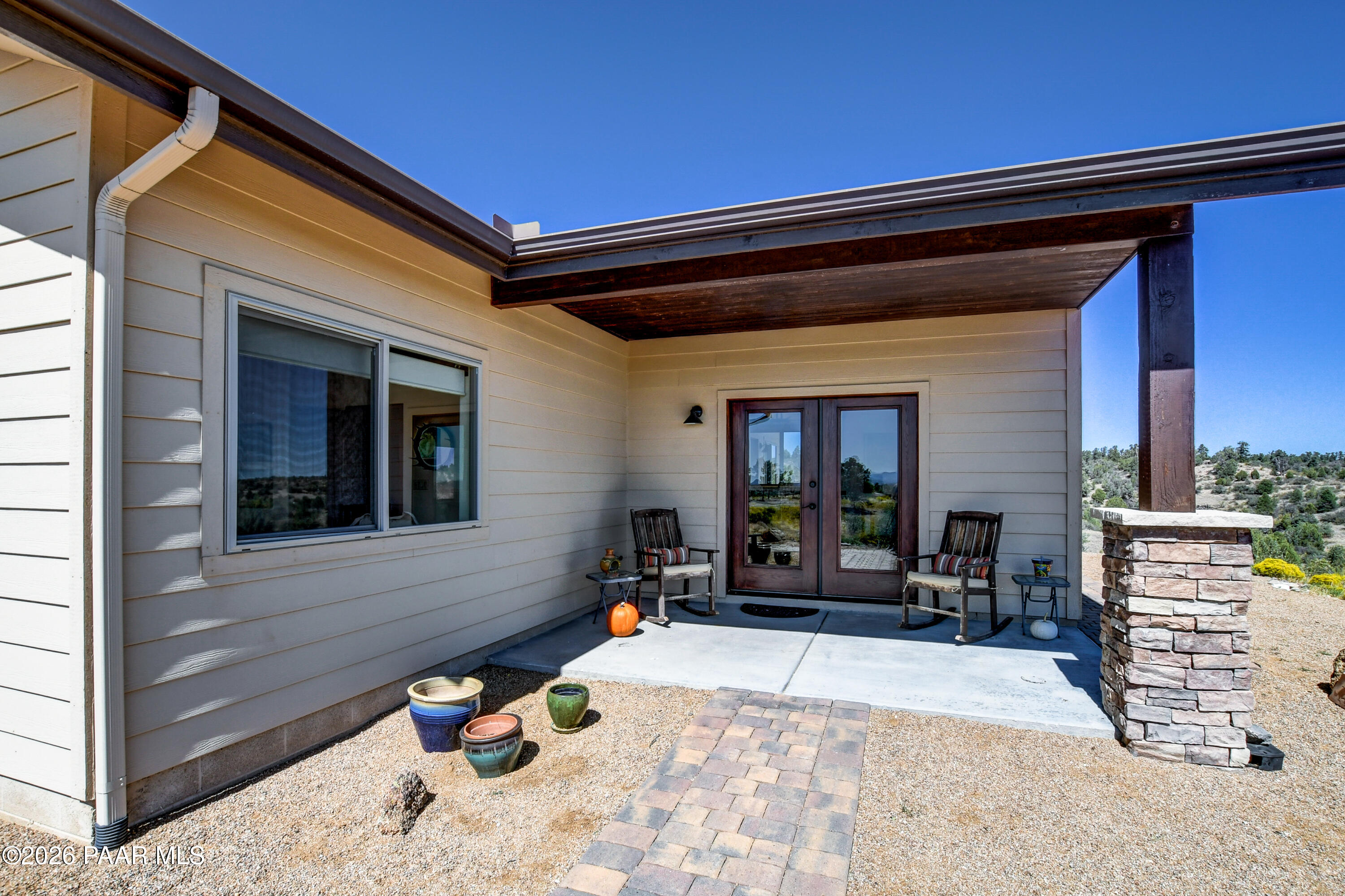 20202 North Las Vegas Road Prescott, AZ 86305 - Photo 62 of 93 Guest House Back Patio 2