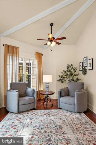 a view of an front door