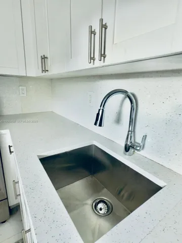 a close view of sink