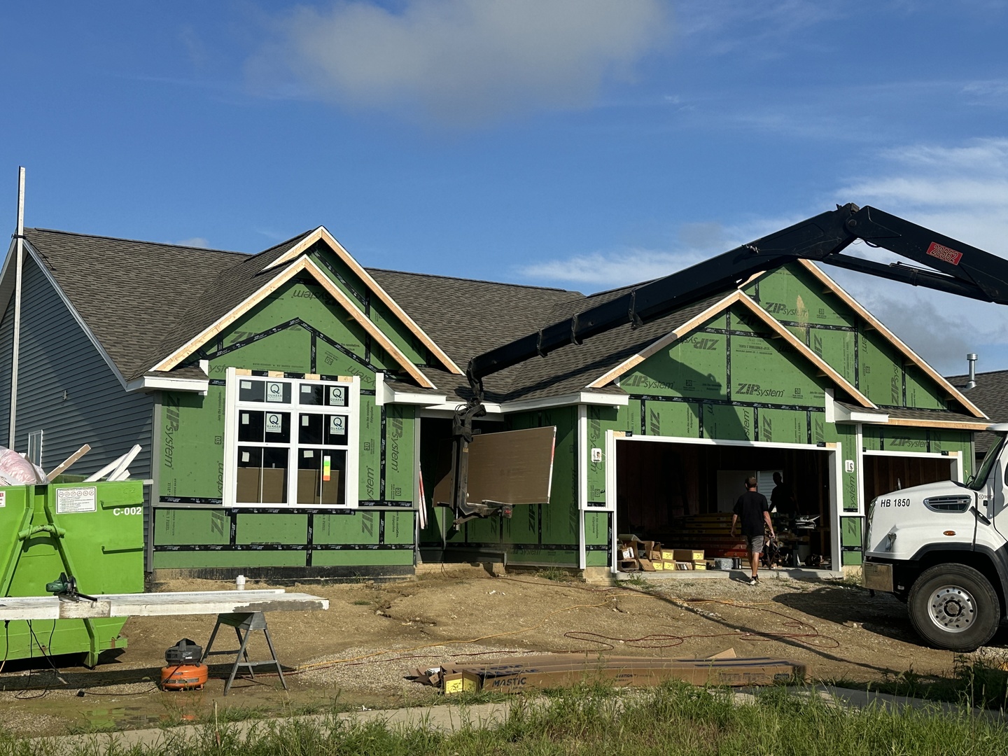 a front view of a house with a porch
