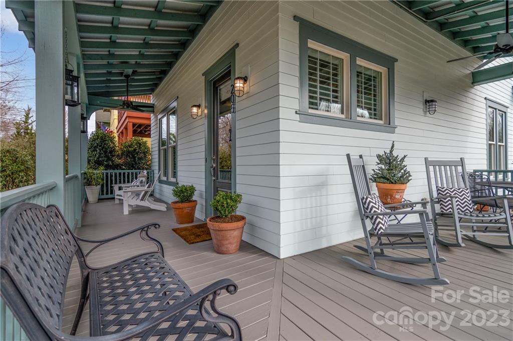 205 Coneflower Place Fort Mill, SC 29708 - Photo 3 of 38 a view of a patio with couple of chairs and a potted plant