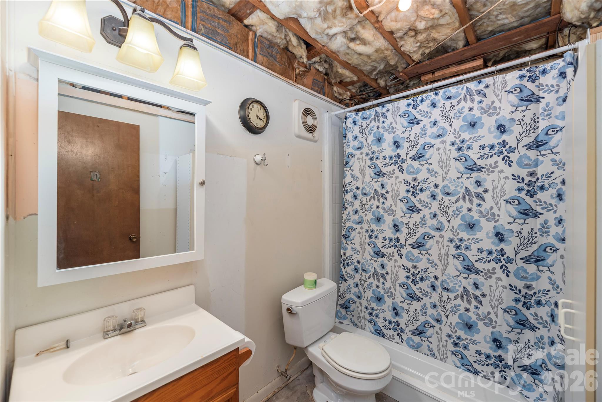 29 Arrowhead Street Clyde, NC 28721 - Photo 13 of 18 a bathroom with a toilet and a sink