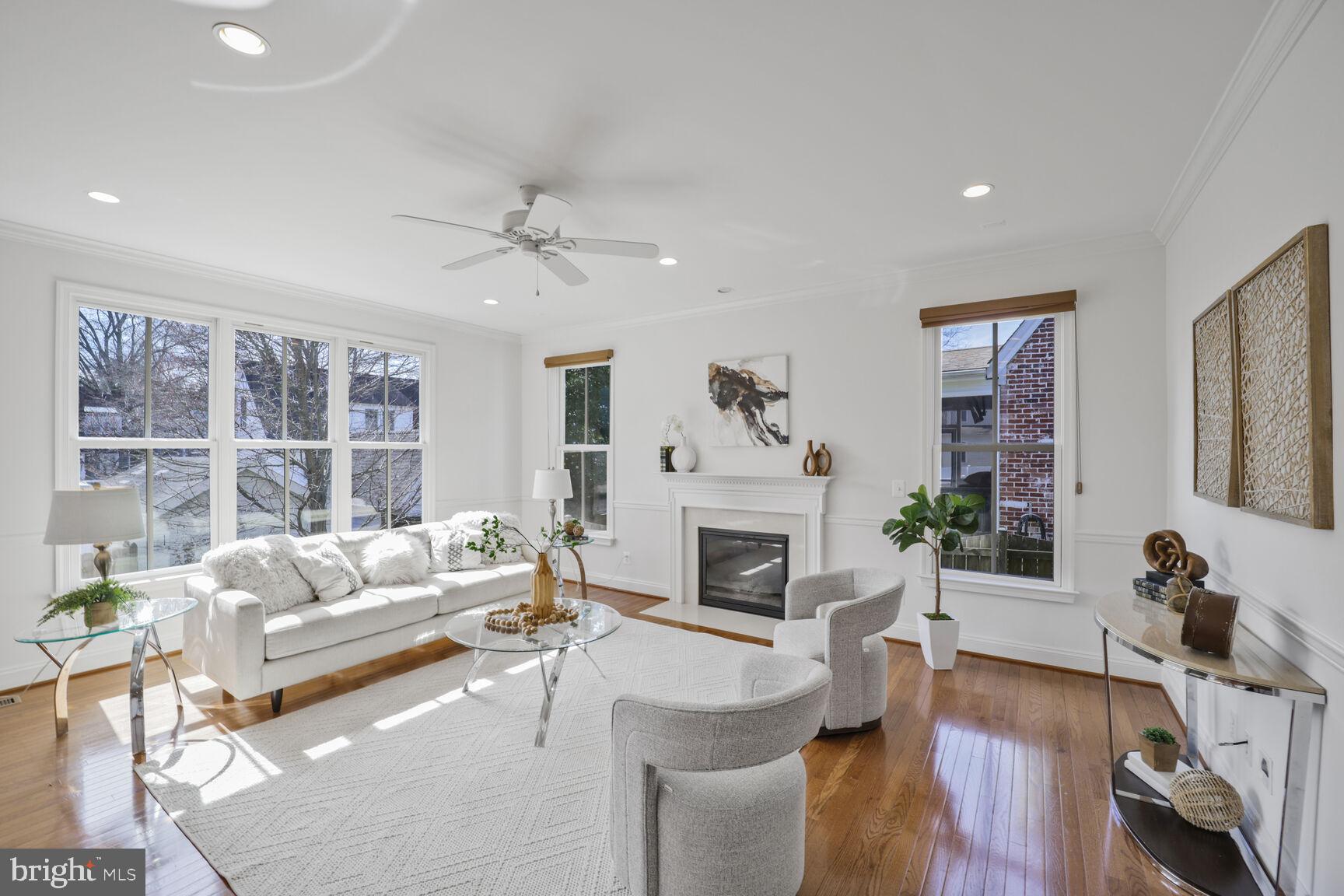 4814 25th Road North Arlington, VA 22207 - Photo 11 of 45 a living room with furniture fireplace and window