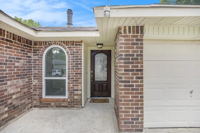 a view of front door of house