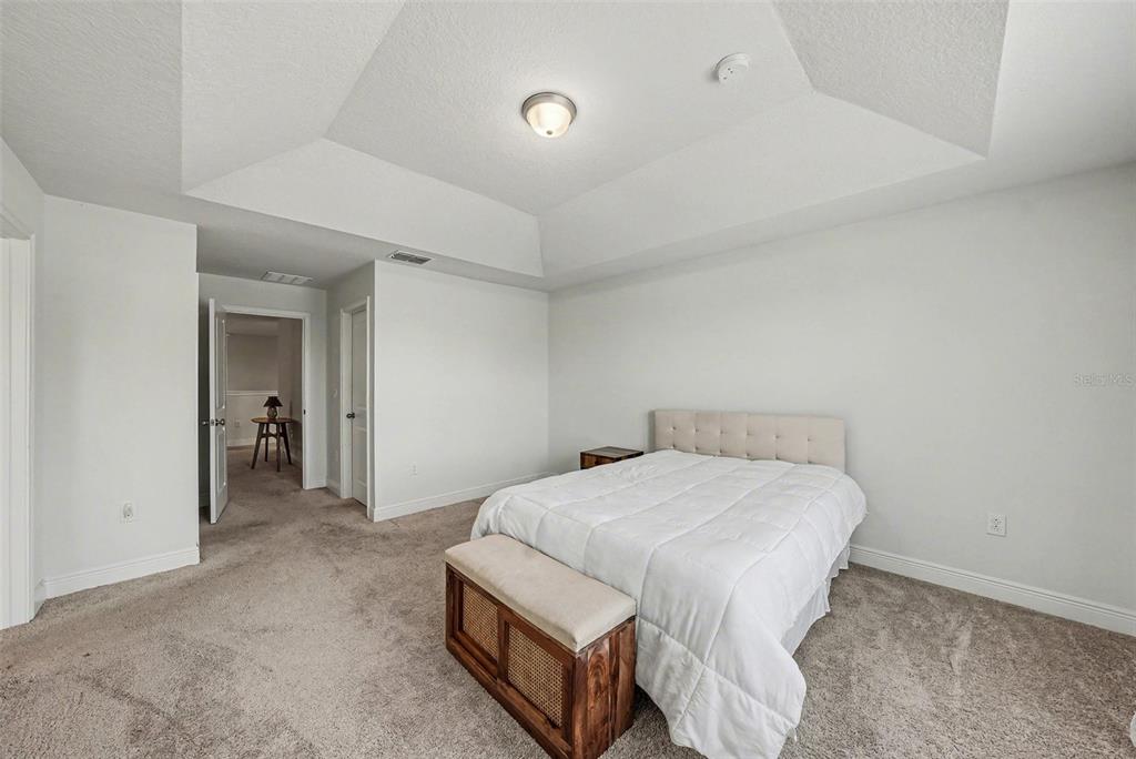 10210 Newel Valley Loop Riverview, FL 33569 - Photo 15 of 30 a bedroom with a bed and a lamp