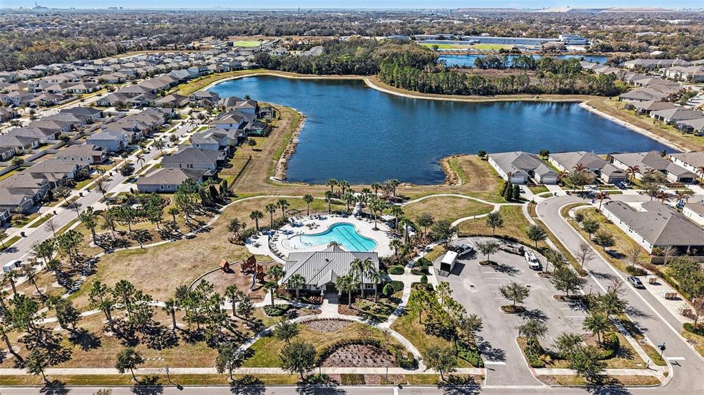 10210 Newel Valley Loop Riverview, FL 33569 - Photo 28 of 30 an aerial view of residential houses with outdoor space